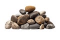 Stone River Stone Rock Boulder Mountain isolated on transparent background, Generative Ai