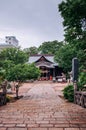 Stone road to Yohashira shrine on Nawate street of Matsumoto cit