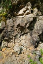 Texture of stone rock. Natural background. Gemology. Mountain landscape.