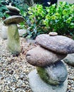 Stone rock art garden Zen stacked