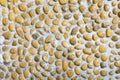 Stone rock pebble concrete wall. Royalty Free Stock Photo