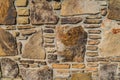 Stone and rock wall closeup Royalty Free Stock Photo