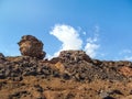 Stone rocks in the Sinai desert near Sharm El Sheikh, Egypt Royalty Free Stock Photo