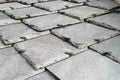 Stone roof tiles pattern
