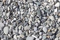 Stone round sea multi-colored. Sea pebbles texture, top oseup Royalty Free Stock Photo