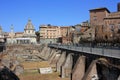 Stone ruins of the ancient city of Rome in Italy Royalty Free Stock Photo