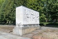 Stone sarcophagi at the Soviet War Memorial Treptower Park Berlin.