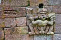 Stone sculpture in ancient erotic Candi Sukuh-Hindu Temple on J