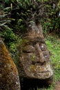 Stone sculpture on the island of Floreana