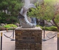 Stone sculpture in a Japanese garden Royalty Free Stock Photo