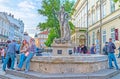 The stone sculpture in Lvov Market Square