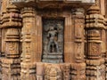 Stone sculpture of Varaha or boar Avatar of Lord Vishnu in the Parswadebata niche on the Ananta Vasudeva Temple.