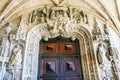 Stone Sculptures Door Saint Jerome Belem Lisbon Portugal Royalty Free Stock Photo