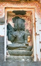 Stone sculptures on the Ellora rock carved tempe