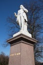 Stone sculture statue of George Leemand a famous Railwaysman