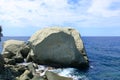 Stone in the Sea in front of Forio, Ischia, Italy Royalty Free Stock Photo