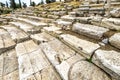 Stone seats of Theater of Dionysus at Acropolis foot, Athens, Greece Royalty Free Stock Photo