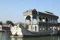 Stone ship in Summer Palace Royalty Free Stock Photo