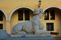 Stone sphinx, in Conegliano Veneto, Treviso, Italy Royalty Free Stock Photo