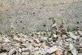 Stone stacks on castle Girls Stone