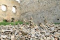 Stone stacks on castle Girls Stone