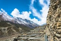 Stone staircase leading to the sky, Nepal.