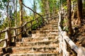 Stone staircase leading uphill Royalty Free Stock Photo