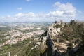 The stone staircase of Sintra Castle of the Moors, Portugal Royalty Free Stock Photo