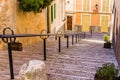 Stone staircase steps in Felanitx town, Majorca