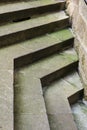 Stone staircase steps of irregular shape Royalty Free Stock Photo