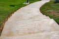 Stone stairs in the beautiful green qatar garden Royalty Free Stock Photo