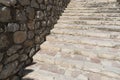 Stone stairs in the Castillo de la Mola.