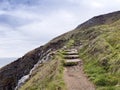 Stone stairs on the coast, Ireland Royalty Free Stock Photo