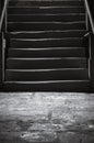 Stone stairs in dark cellar Royalty Free Stock Photo