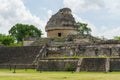 Stone stairs leading to the El Caracol Observatory in Chichen Itza