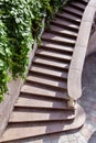 Stone stairs with marble steps. Royalty Free Stock Photo