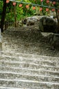 Stone stairs in the mountain