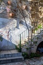 Stone stairs, old house in Jerusalem Royalty Free Stock Photo