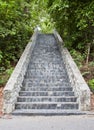 Stone stairs in the park. Royalty Free Stock Photo