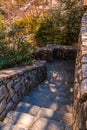 Stone stairs in Stone Mountain Park, Georgia, USA Royalty Free Stock Photo