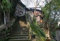 Stone stairs to traditional houese at Ciqikou Porcelain Port