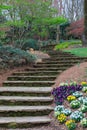 Stairway Gibbs Gardens Georgia Spring Royalty Free Stock Photo