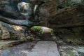 Stone Stairway Cavern Entrance to Longhorn Cavern Royalty Free Stock Photo