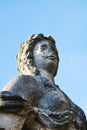 Stone statue against the sky, Castello, Conegliano Veneto, Treviso, Italy Royalty Free Stock Photo