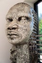 Stone statue in a black history museum Royalty Free Stock Photo