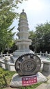 Stone statue of Buddha, deity, sacred animal and creature Royalty Free Stock Photo