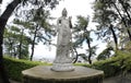 Stone statue of Buddha, deity, sacred animal and creature Royalty Free Stock Photo