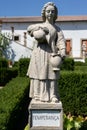 stone statue depicting the temperance belonging to the episcopal garden of the city of Castelo Branco