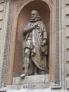 Statue of Francis Bacon, philosopher, London.