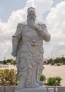 Stone statue of Guan Gong in Richardson, Texas.